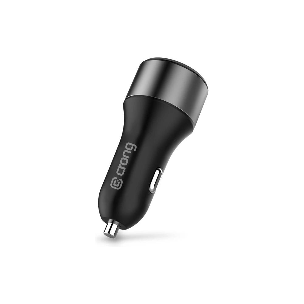 Hurtownia GSM - Autós töltő Crong Power Car Charger 63W USB-C PD 45W + USB QC 3.0 18W (fekete) - CRG430 - {ean13} - Hurt