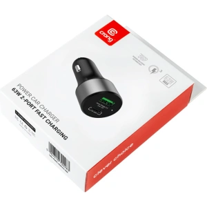Hurtownia GSM - Autós töltő Crong Power Car Charger 63W USB-C PD 45W + USB QC 3.0 18W (fekete) - CRG430 - {ean13} - Hurt