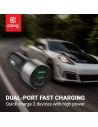 Hurtownia GSM - Ładowarka samochodowa Crong Power Car Charger 63W USB-C PD 45W + USB QC 3.0 18W (czarny) - CRG430 - {ean13} - Hurt