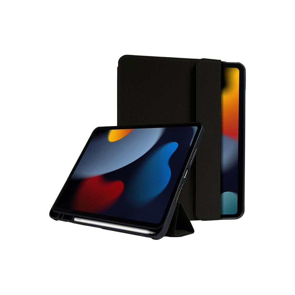 Hurtownia GSM - Etui Crong FlexFolio Apple iPad 10.2 2019/2020/2021 (7., 8. și 9. generație) suport pentru creion (negru) - CRG431 - {ean13} - Hurt
