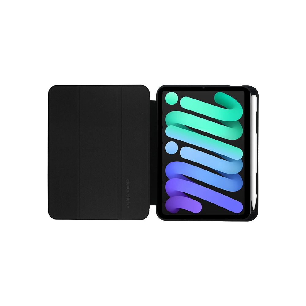 Hurtownia GSM - Etui Crong FlexFolio Apple iPad mini 2021 (6. generációs) / iPad mini 8.3" 2024 7gen Ceruza tartó (fekete) - CRG432 - {ean13} - Hurt