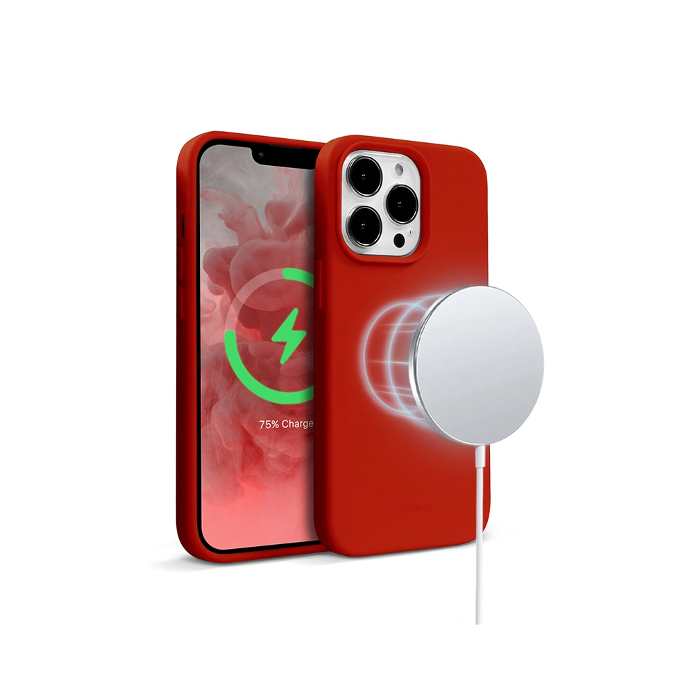 Hurtownia GSM - Etui Crong Color Cover Magnetic MagSafe Apple iPhone 13 Pro (roșu) - CRG434 - {ean13} - Hurt