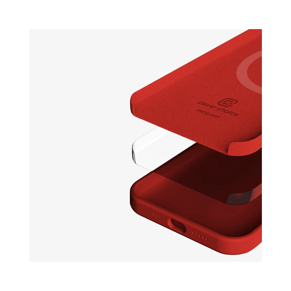 Hurtownia GSM - Etui Crong Color Cover Magnetic MagSafe Apple iPhone 13 Pro (roșu) - CRG434 - {ean13} - Hurt