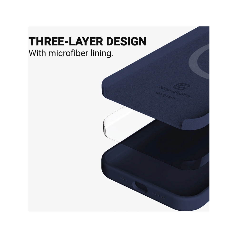 Wholesale Crong Color Cover Magnetic MagSafe Apple iPhone 13 (navy blue) - CRG438 - {ean13} - Hurt