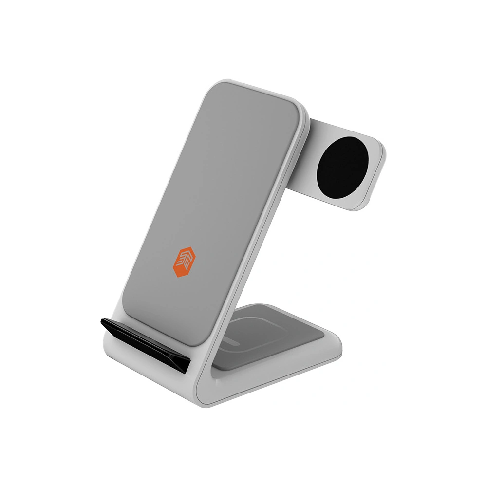 Hurtownia GSM - Vezeték nélküli töltő STM ChargeTree Swing 3w1 az Apple iPhone, AirPods és Watch számára (fehér) - STM31 - {ean13} - Hurt