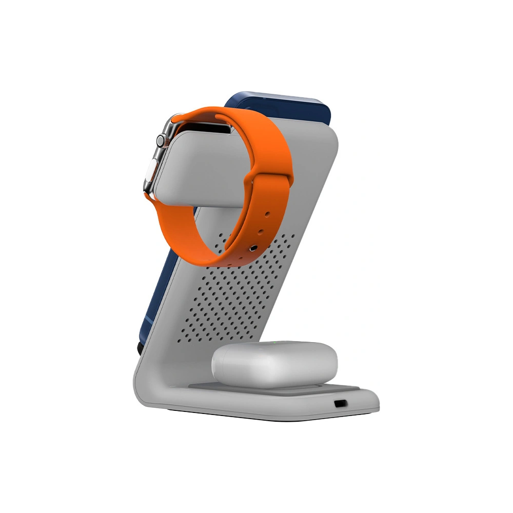 Hurtownia GSM - Vezeték nélküli töltő STM ChargeTree Swing 3w1 az Apple iPhone, AirPods és Watch számára (fehér) - STM31 - {ean13} - Hurt