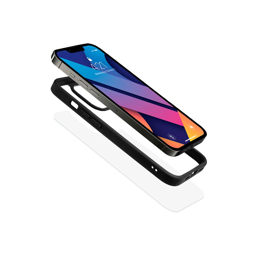 Hurtownia GSM - Etui Crong Clear Cover Apple iPhone 13 Pro Max (negru) - CRG454 - {ean13} - Hurt