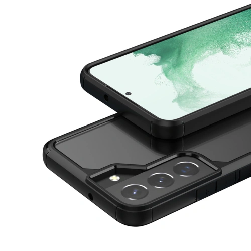 Etui Crong Hybrid Clear Cover Samsung Galaxy S22 (czarny)