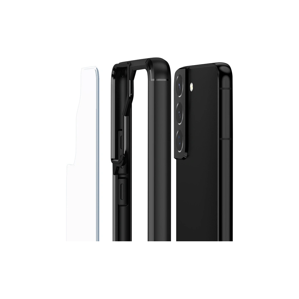 Hurtownia GSM - Etui Crong Hybrid Clear Cover Samsung Galaxy S22 (černý) - CRG467 - {ean13} - Hurt
