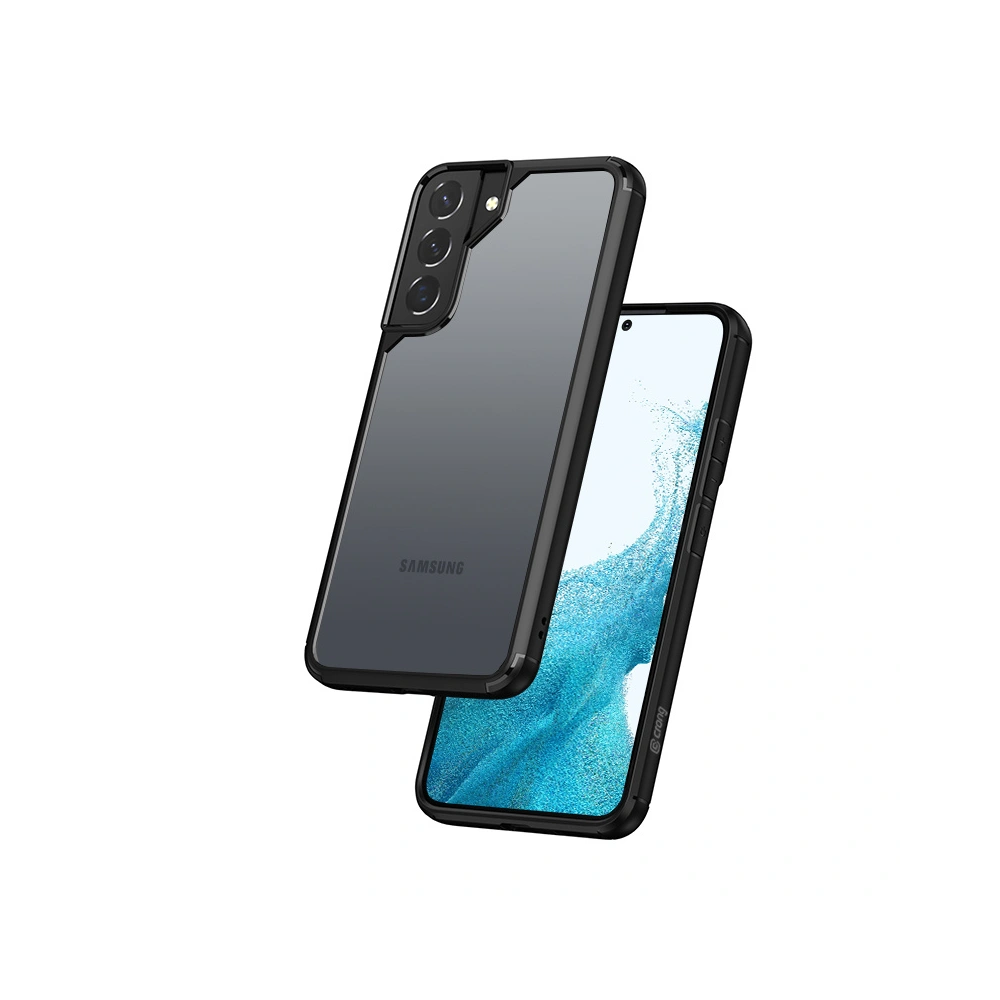 Hurtownia GSM - Etui Crong Hybrid Clear Cover Samsung Galaxy S22+ Plus (negru) - CRG468 - {ean13} - Hurt