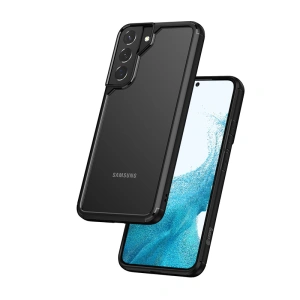 Hurtownia GSM - Etui Crong Hybrid Clear Cover Samsung Galaxy S22+ Plus (negru) - CRG468 - {ean13} - Hurt