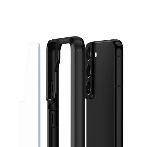 Etui Crong Hybrid Clear Cover Samsung Galaxy S22+ Plus (czarny)