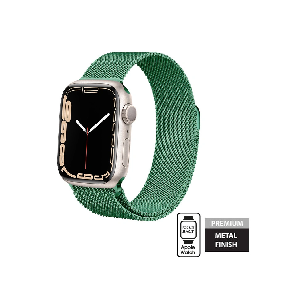 Hurtownia GSM - Bransoleta Crong Milano Steel Apple Watch 4/5/6/7/SE/8/9 40/41mm (grün) - CRG477 - {ean13} - Hurt