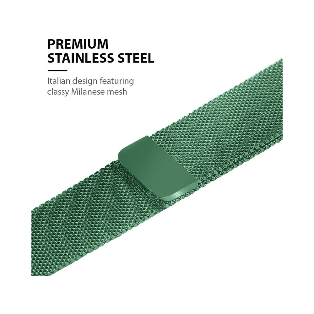 Hurtownia GSM - Bransoleta Crong Milano Steel Apple Watch 4/5/6/7/SE/8/9 40/41mm (zelená) - CRG477 - {ean13} - Hurt