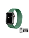 Brățară Crong Milano Steel Apple Watch 4/5/6/7/SE/8/9/Ultra 44/45/49mm (verde)