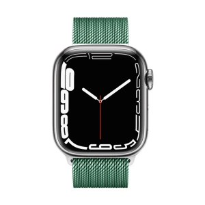 Bransoleta Crong Milano Steel Apple Watch 4/5/6/7/SE/8/9/Ultra 44/45/49mm (zelená)