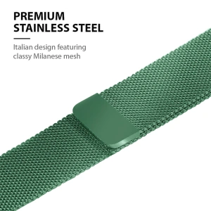 Hurtownia GSM - Bransoleta Crong Milano Steel Apple Watch 4/5/6/7/SE/8/9/Ultra 44/45/49mm (zelená) - CRG478 - {ean13} - Hurt