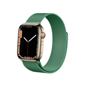 Hurtownia GSM - Bransoleta Crong Milano Steel Apple Watch 4/5/6/7/SE/8/9/Ultra 44/45/49mm (zelená) - CRG478 - {ean13} - Hurt