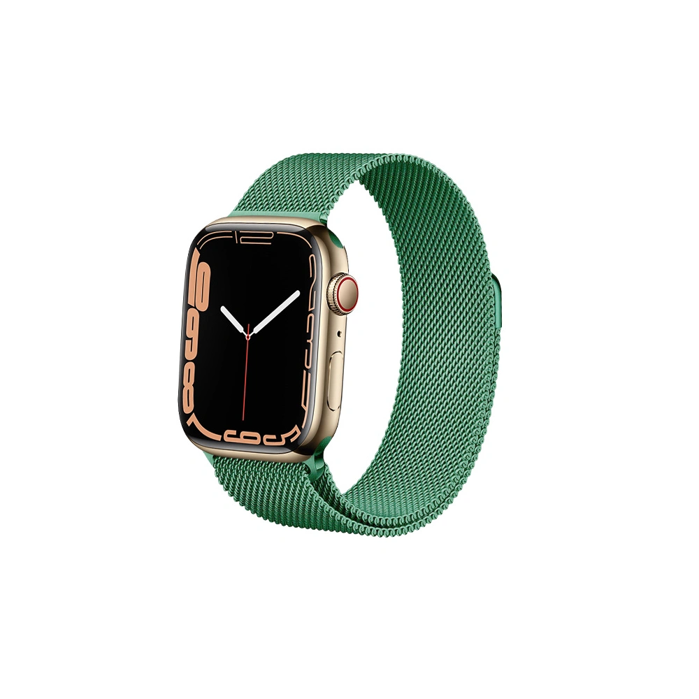 Hurtownia GSM - Bransoleta Crong Milano Steel Apple Watch 4/5/6/7/SE/8/9/Ultra 44/45/49mm (zelená) - CRG478 - {ean13} - Hurt