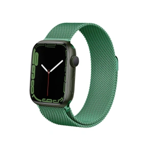 Hurtownia GSM - Bransoleta Crong Milano Steel Apple Watch 4/5/6/7/SE/8/9/Ultra 44/45/49mm (zelená) - CRG478 - {ean13} - Hurt