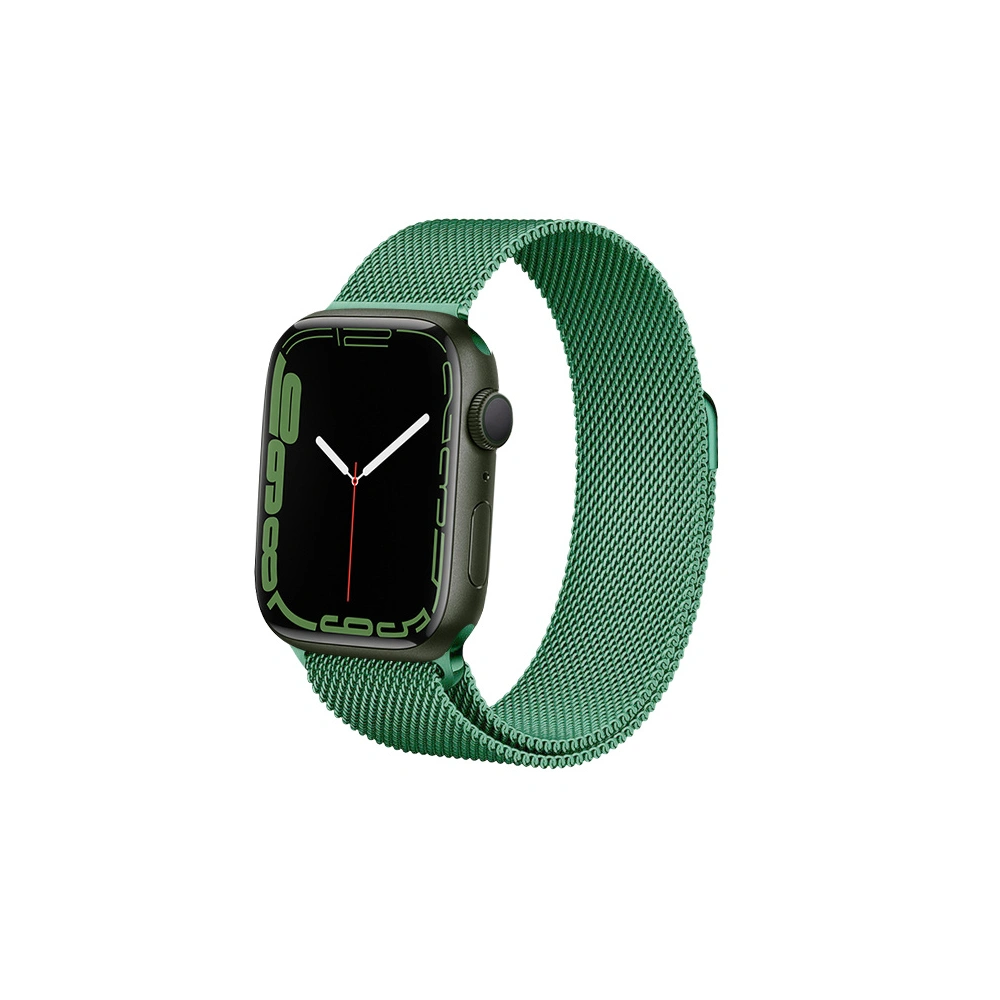 Hurtownia GSM - Bransoleta Crong Milano Steel Apple Watch 4/5/6/7/SE/8/9/Ultra 44/45/49mm (zelená) - CRG478 - {ean13} - Hurt