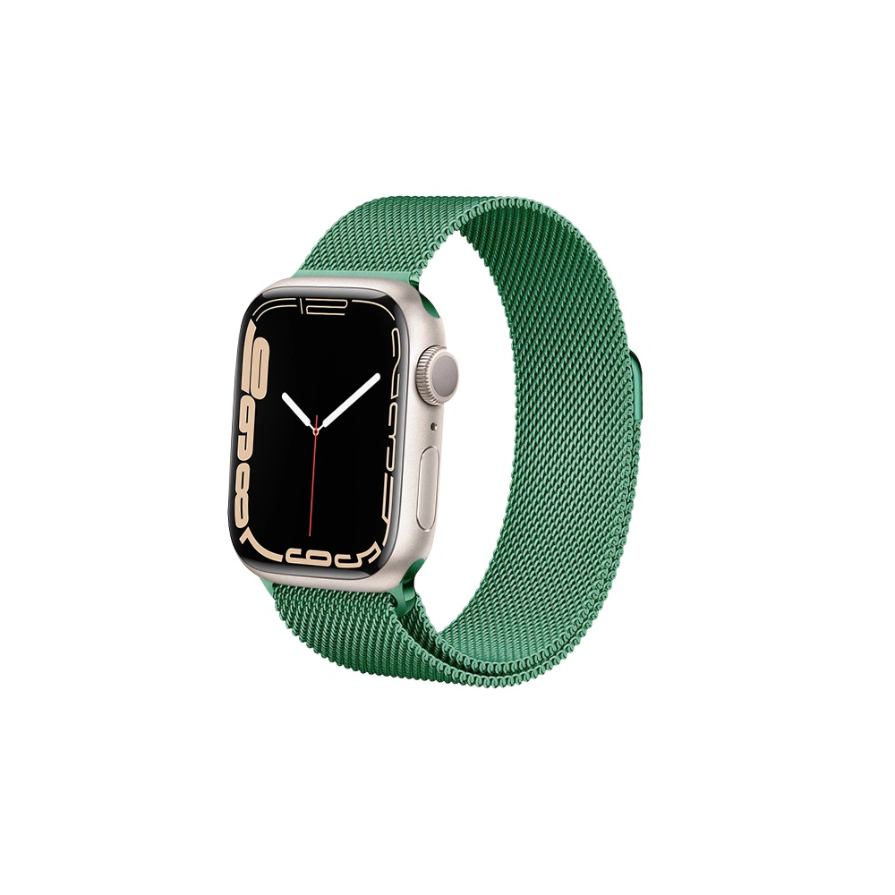 Wholesale Bracelet Crong Milano Steel Apple Watch 4/5/6/7/SE/8/9/Ultra 44/45/49mm (green) - CRG478 - {ean13} - Hurt