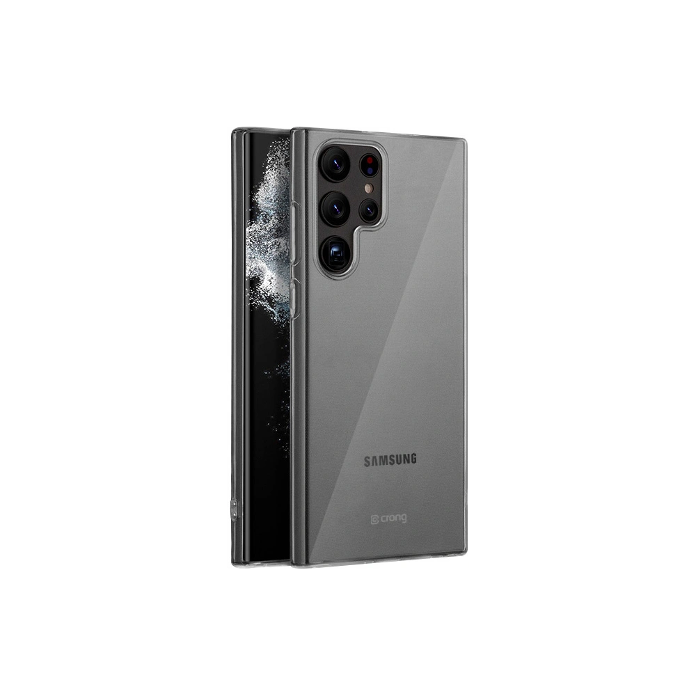 Hurtownia GSM - Etui Crong Crystal Slim Cover Samsung Galaxy S22 Ultra (průhledný) - CRG482 - {ean13} - Hurt