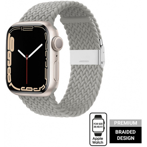 Crong Distributor - 5904310701532 - CRG484 - Crong Wave Band Apple Watch 4/5/6/7/SE/8/9 40/41mm (light gray) - B2B homescreen