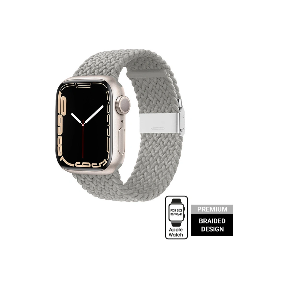 Band Crong Wave Band Apple Watch 4/5/6/7/SE/8/9/10 40/41/42mm (light gray)