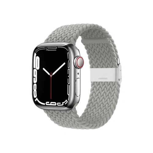 Pasek Crong Wave Band Apple Watch 4/5/6/7/SE/8/9/10 40/41/42mm (jasny szary)