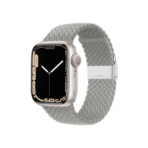 Pasek Crong Wave Band Apple Watch 4/5/6/7/SE/8/9/10 40/41/42mm (jasny szary)