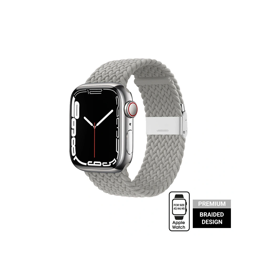 Hurtownia GSM - Pasek Crong Wave Band Apple Watch 4/5/6/7/SE/8/9/Ultra 44/45/49mm (světle šedý) - CRG485 - {ean13} - Hurt