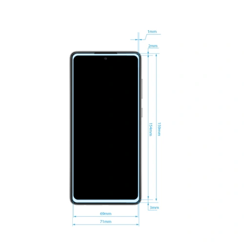 Szkło hybrydowe Crong 7D Nano Flexible Glass Samsung Galaxy A72