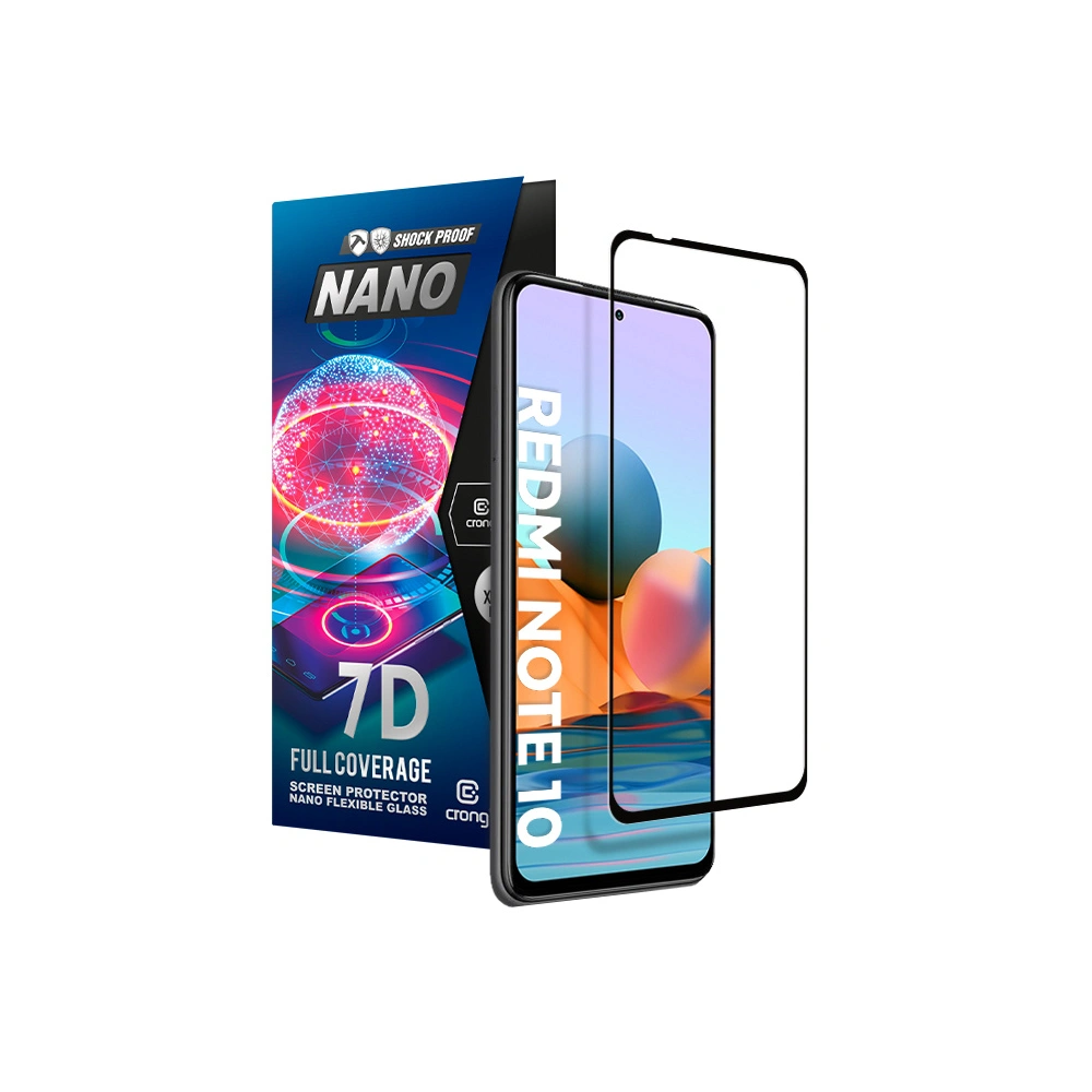 Hurtownia GSM - Hybriertes Glas Crong 7D Nano Flexible Glass Xiaomi Redmi Note 10 5G - CRG488 - {ean13} - Hurt
