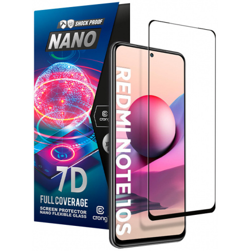 Crong Distributor - 5904310701600 - CRG490 - Crong 7D Nano Flexible Glass Xiaomi Redmi Note 10S - B2B homescreen