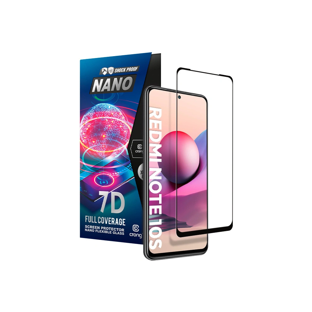 Hurtownia GSM - Hibrid üveg Crong 7D Nano Rugalmas Üveg Xiaomi Redmi Note 10S - CRG490 - {ean13} - Hurt