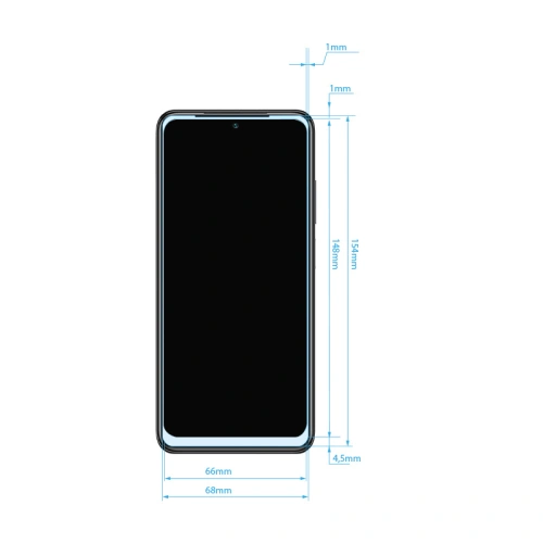 Szkło hybrydowe Crong 7D Nano Flexible Glass Xiaomi Redmi Note 10S