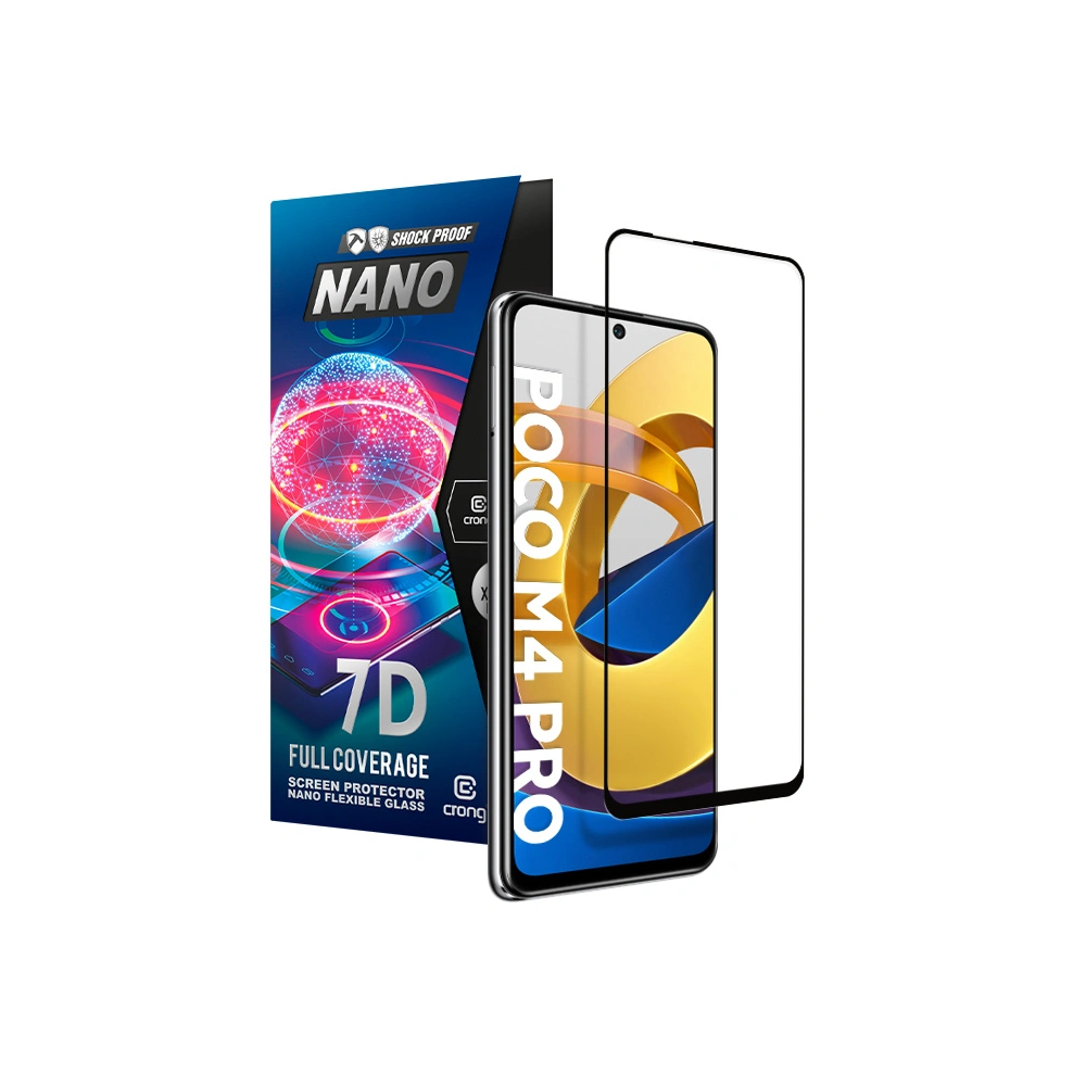 Hurtownia GSM - HybriGlass Crong 7D Nano Flexibles Glas Xiaomi POCO M4 Pro 5G - CRG492 - {ean13} - Hurt
