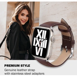 Hurtownia GSM - Pasek Crong Noble Band Apple Watch 4/5/6/7/SE/8/9/10 40/41/42mm (Espresso) - CRG493 - {ean13} - Hurt