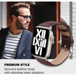 Hurtownia GSM - Pasek Crong Noble Band Apple Watch 4/5/6/7/SE/8/9/10 40/41/42mm (Espresso) - CRG493 - {ean13} - Hurt