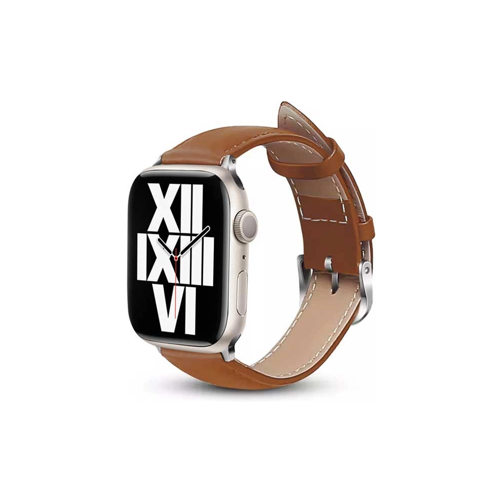 Hurtownia GSM - Pasek Crong Noble Band Apple Watch 4/5/6/7/SE/8/9/10 40/41/42mm (Mokka) - CRG494 - {ean13} - Hurt