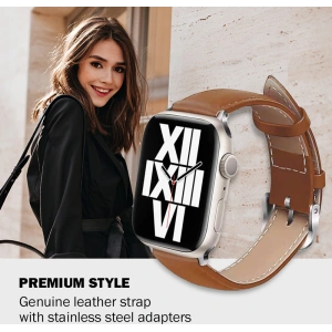 Wholesale Belt Crong Noble Band Apple Watch 4/5/6/7/SE/8/9/10 40/41/42mm (Mokka) - CRG494 - {ean13} - Hurt