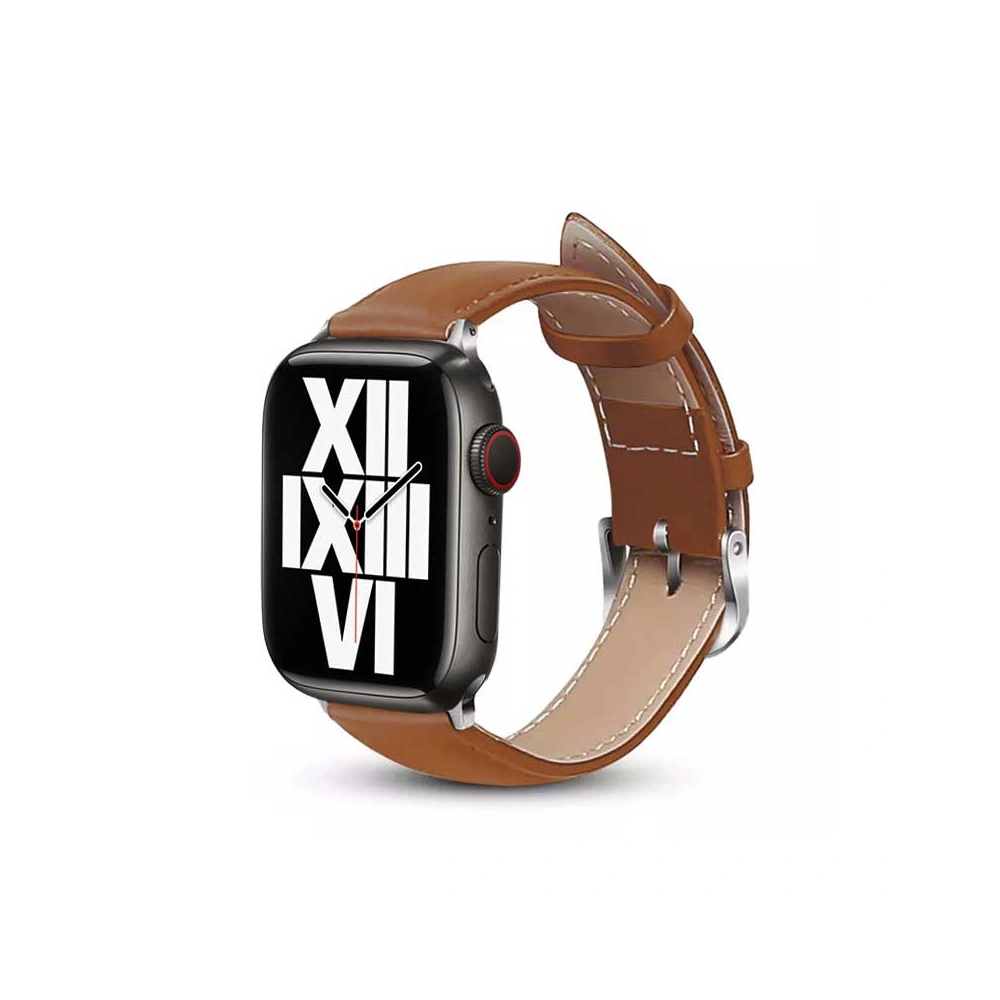 Hurtownia GSM - Pasek Crong Noble Band Apple Watch 4/5/6/7/SE/8/9/Ultra 44/45/49mm (Mokka) - CRG497 - {ean13} - Hurt