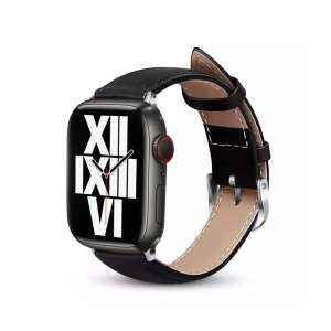 Hurtownia GSM - Pasek Crong Noble Band Apple Watch 4/5/6/7/SE/8/9/Ultra 44/45/49mm (Fekete Noir) - CRG498 - {ean13} - Hurt