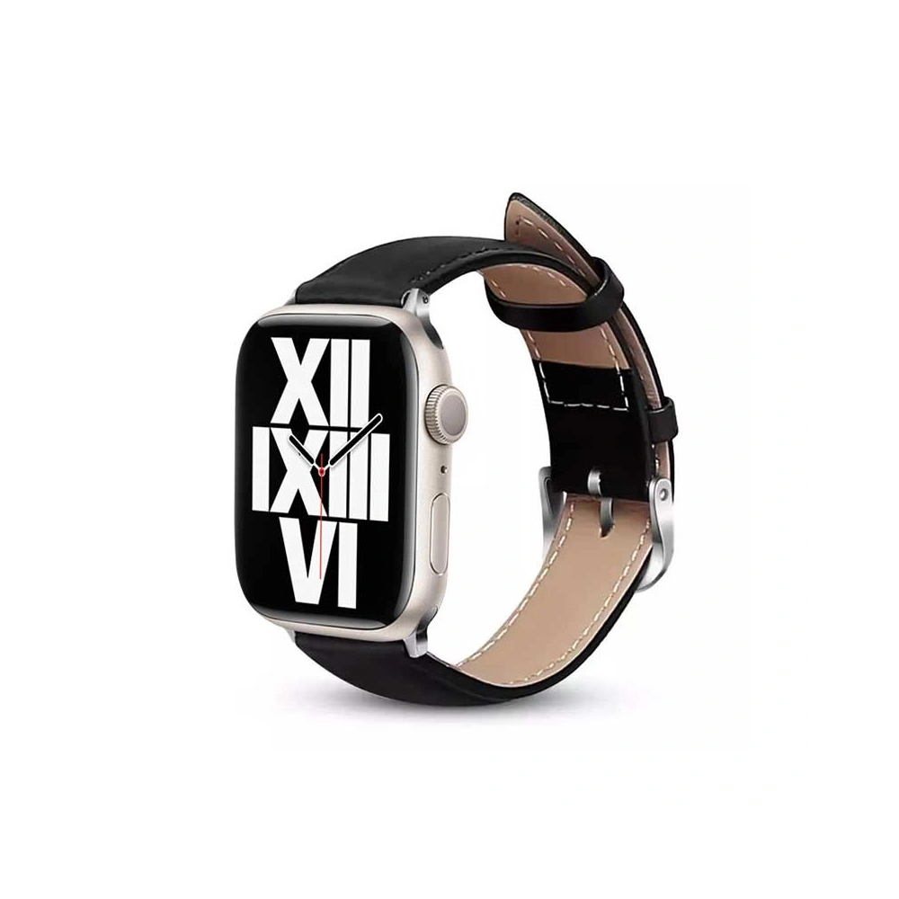 Hurtownia GSM - Crong Noble Band Apple Watch 4/5/6/7/SE/8/9/Ultra 44/45/49mm (Schwarz Noir) - CRG498 - {ean13} - Hurt
