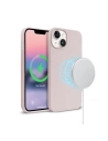 Case Crong Color Cover Magnetic MagSafe für Apple iPhone 14 Plus / 15 Plus (sandrosa)