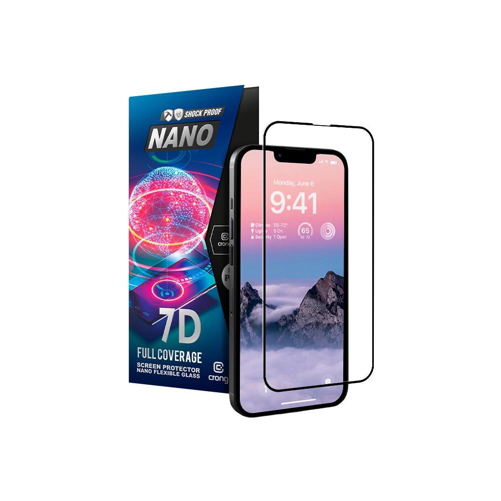 Hurtownia GSM - Szkło hybrydowe Crong 7D Nano Flexible Glass Apple iPhone 14 Pro - CRG539 - {ean13} - Hurt