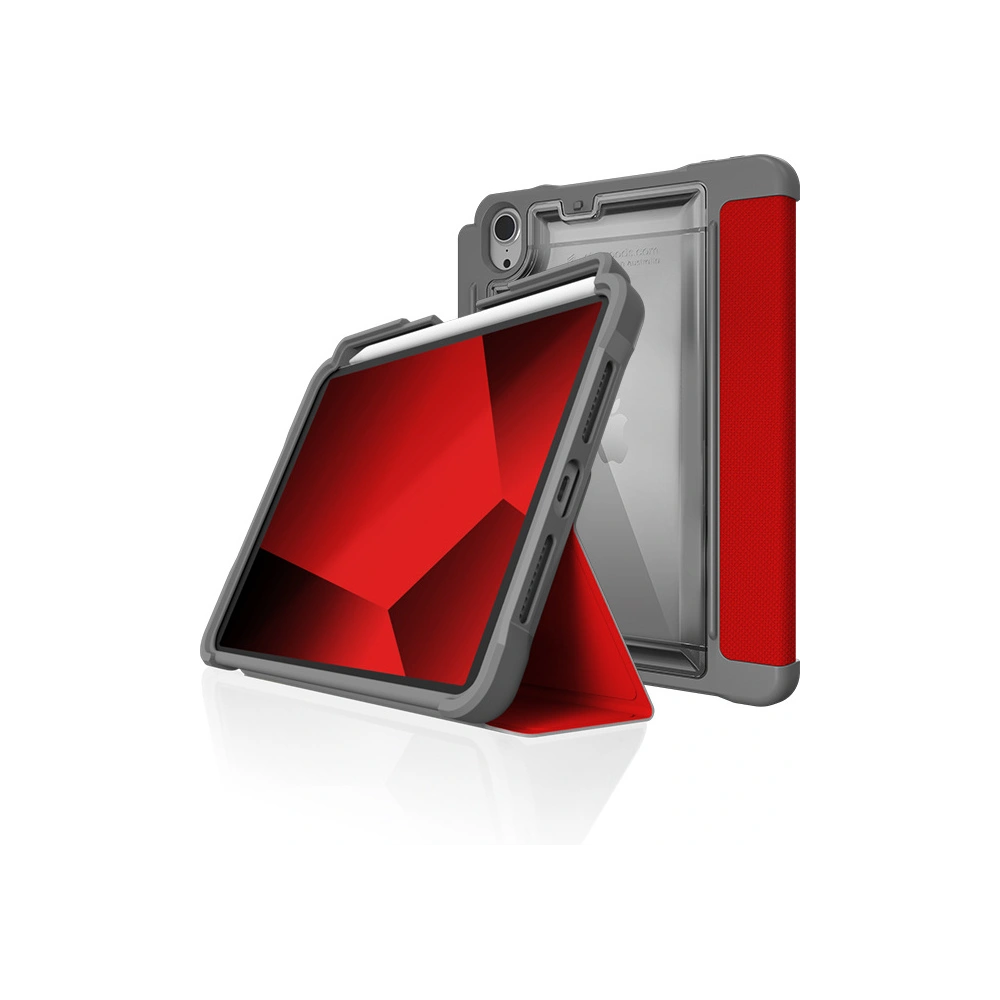 Hurtownia GSM - Etui STM Dux Plus Apple iPad mini 2021 (6. generációs) / iPad mini 8.3" 2024 7gen MIL-STD-810G Ceruza töltő (Piros) - STM34 - {ean13} - Hurt