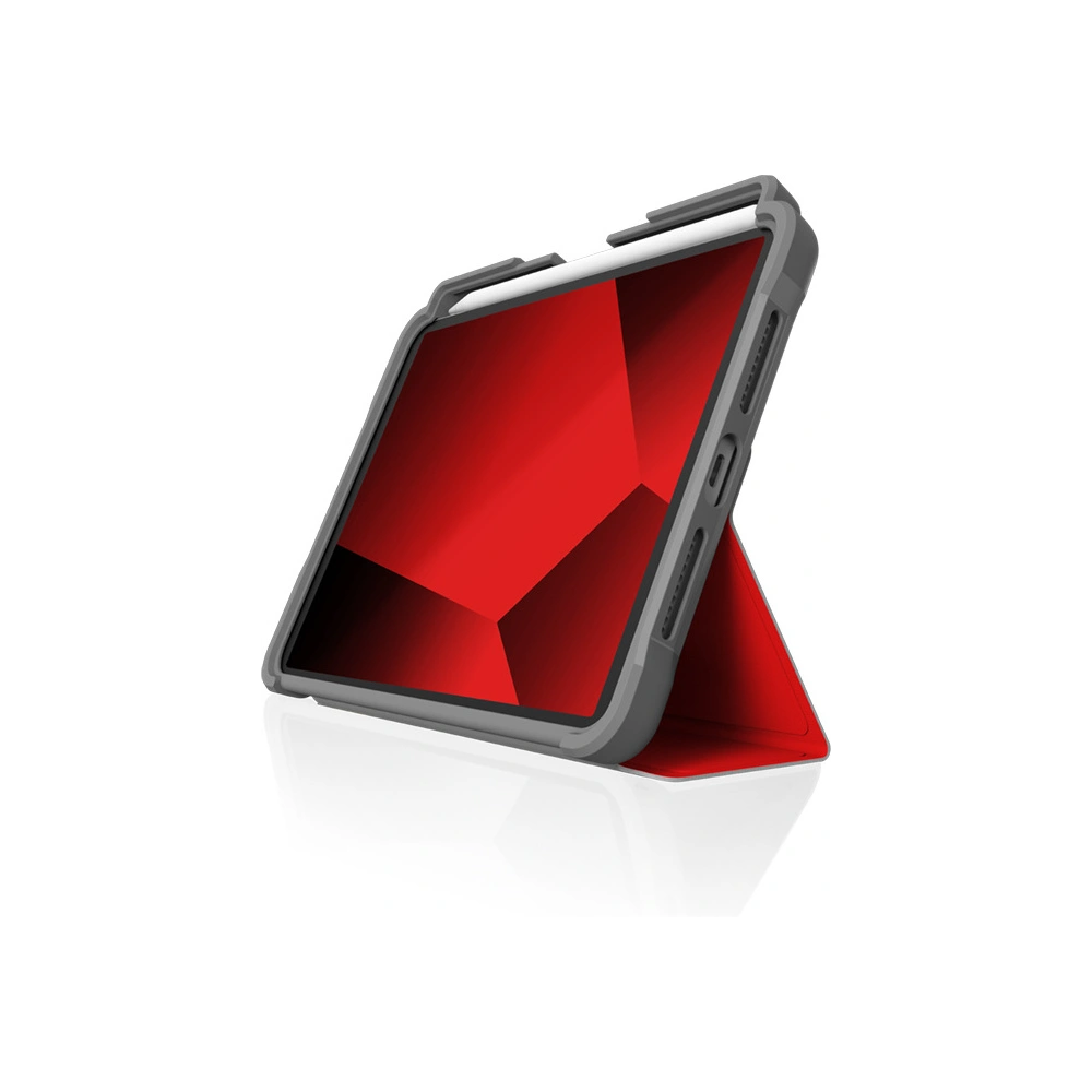 Hurtownia GSM - Etui STM Dux Plus Apple iPad mini 2021 (6. generációs) / iPad mini 8.3" 2024 7gen MIL-STD-810G Ceruza töltő (Piros) - STM34 - {ean13} - Hurt