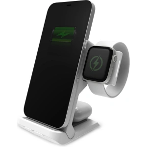 Hurtownia GSM - Vezeték nélküli töltő STM ChargeTree Go 3w1 Apple iPhone, AirPods és Watch számára (fehér) - STM35 - {ean13} - Hurt